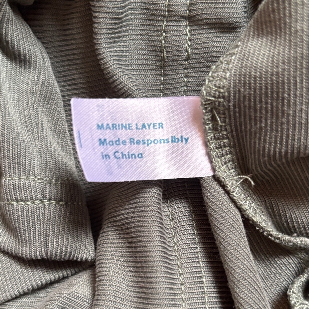 Marine Layer Olive Green Sleeveless Romper - Picture 8 of 8